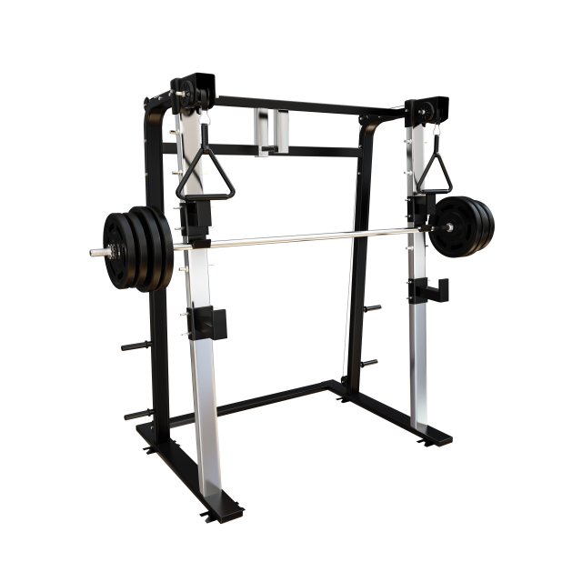 half rack for squats Modelo 3D .c4d .max .obj .3ds .fbx .stl .blend 