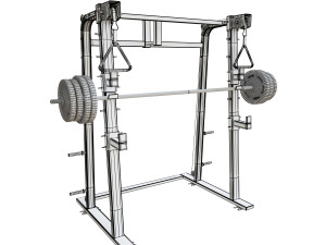 half rack for squats Modelo 3D
