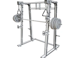 media rejilla para sentadillas Modelo 3D