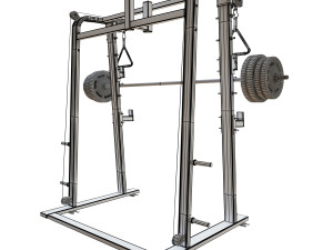 half rack for squats Modelo 3D
