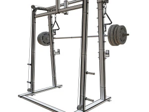 media rejilla para sentadillas Modelo 3D