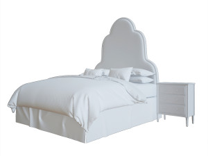hotel bed 3D Модель