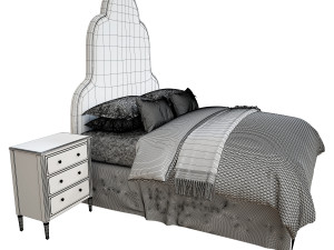 hotel bed 3D Модель