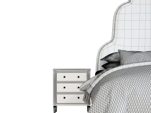 hotel bed 3D Модель
