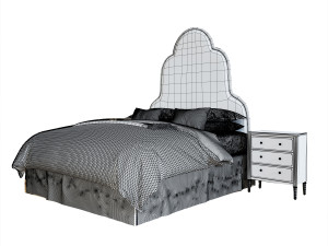 hotel bed 3D Модель