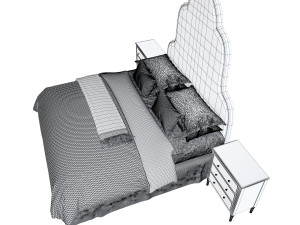hotel bed 3D Модель