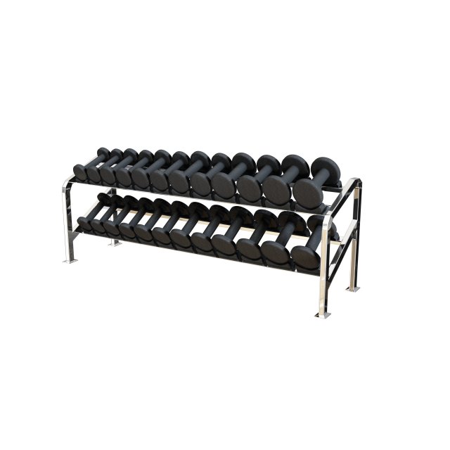 dumbbell set 3D Model .c4d .max .obj .3ds .fbx .stl .blend 