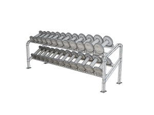 dumbbell set 3D Model