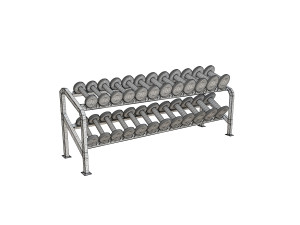 dumbbell set 3D Model
