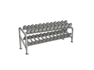 ensemble d'halt&egrave;res Modèle 3D
