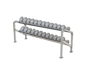 ensemble d'halt&egrave;res Modèle 3D