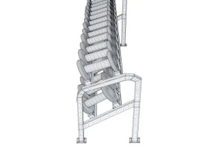 ensemble d'halt&egrave;res Modèle 3D