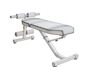 gym bench Modello 3D