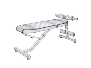 gym bench Modello 3D