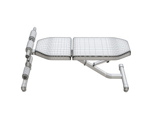 gym bench Modello 3D