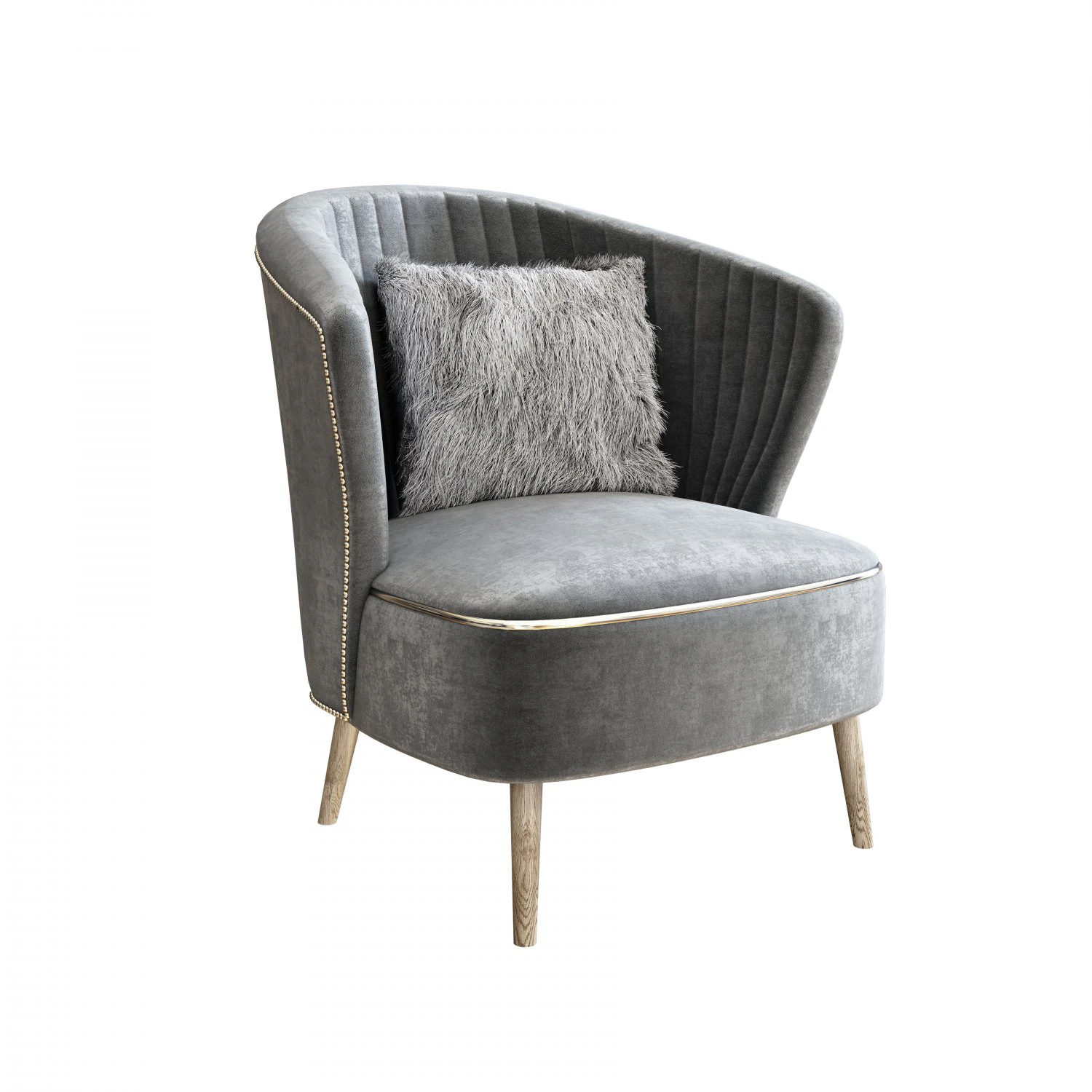classical armchair 3D Model .c4d .max .obj .3ds .fbx .stl .blend 