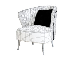classical armchair Model 3D