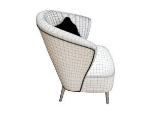 classical armchair Model 3D