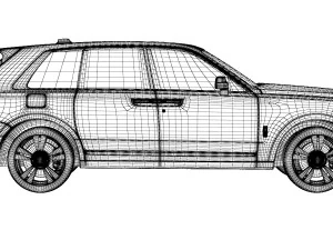 luxury suv car 3D Model