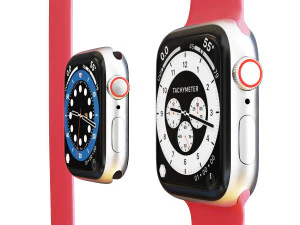 apple watch series 6 red sport band 3D Model