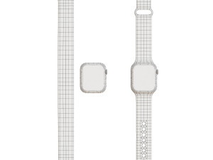 apple watch series 6 red sport band 3D-Modell