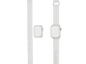 apple watch series 6 red sport band 3D Model