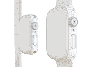 apple watch series 6 red sport band 3D-Modell