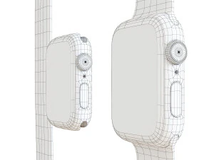 apple watch series 6 red sport band 3D Model