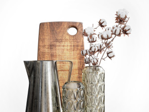 decorative kitchen accessories set Modelo 3D