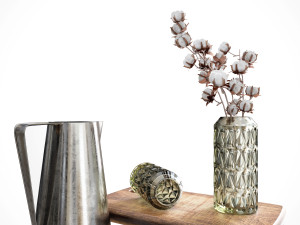 decorative kitchen accessories set 3D Model