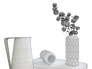 decorative kitchen accessories set 3D Model