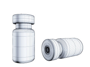 vaccine bottle 3D Model
