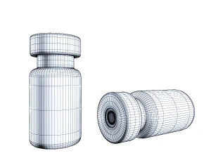 vaccine bottle 3D Model