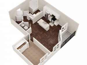 3d floor plan Model 3D