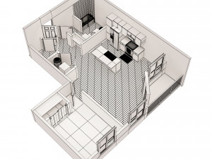 3d floor plan 3Dモデル