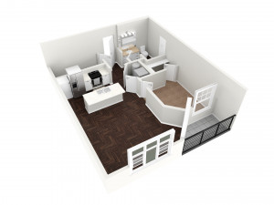 house with architecture drawing sheet 3D Model