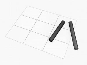 house with architecture drawing sheet 3D Model