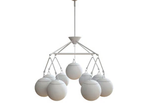 lustre globe accroch&eacute; Modèle 3D