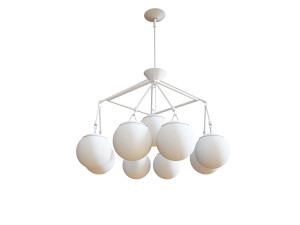 hooked globe chandelier Model 3D