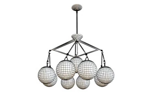 lustre globe accroch&eacute; Modèle 3D