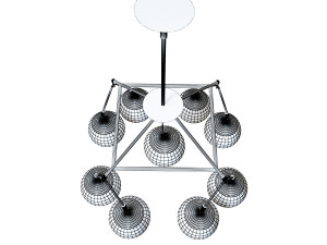 hooked globe chandelier Model 3D