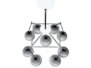 lustre globe accroch&eacute; Modèle 3D