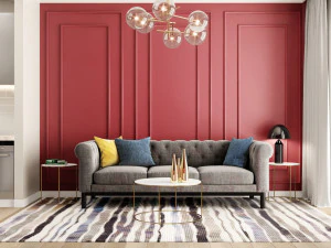 interno del soggiorno Modello 3D