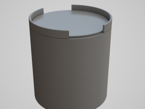 bumper ottoman tray 3D मॉडल