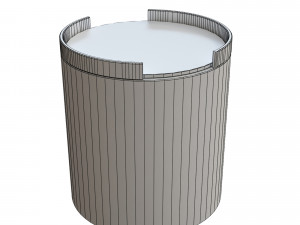 bumper ottoman tray 3D मॉडल