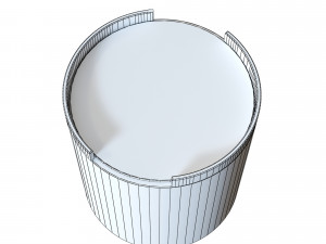 bumper ottoman tray 3D मॉडल