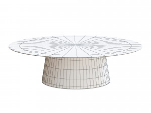 circula tall side table 3D Model