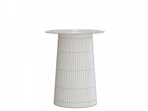 circula tall side table 3D Model