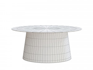 circula tall side table 3D Model