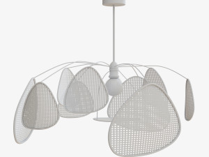 designer wicker pendant lamp Model 3D